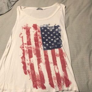 American flag tank
